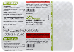 Hyhist 25 Tablet 15 Hyhist 25 Tablet 15