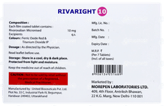Rivaright 10 Tablet 7 Rivaright 10 Tablet 7