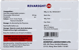 Rivaright 20 Tablet 14