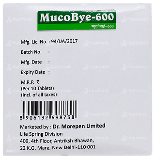 Mucobye 600 Tablet 10