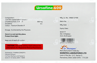 Ursofine 600 Tablet 10