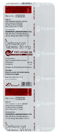 Deflafine 30 Tablet 10