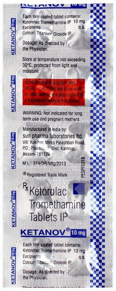 Ketanov 10mg Tablet 10