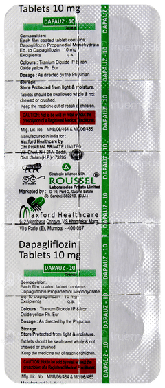 Dapauz 10 Tablet 10