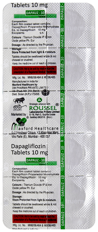 Dapauz 10 Tablet 10