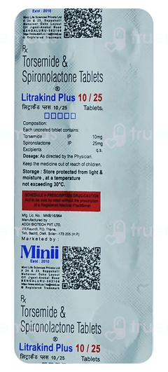 Litrakind Plus 25/10 MG Tablet 10 Litrakind Plus 25/10 MG Tablet 10