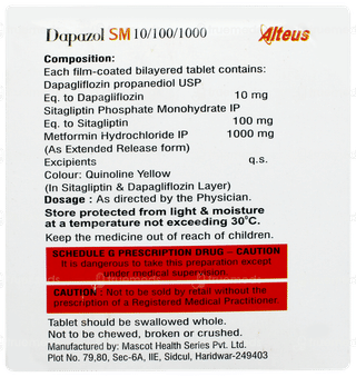 Dapazol Sm 10/100/1000 Tablet 10