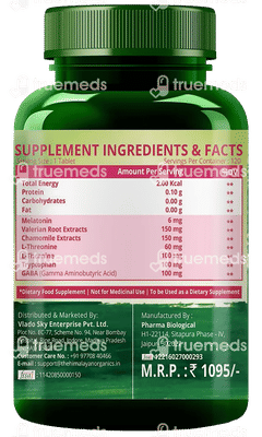 Himalayan Organics Natural Sleep Aid Vegetarian Tablet 120