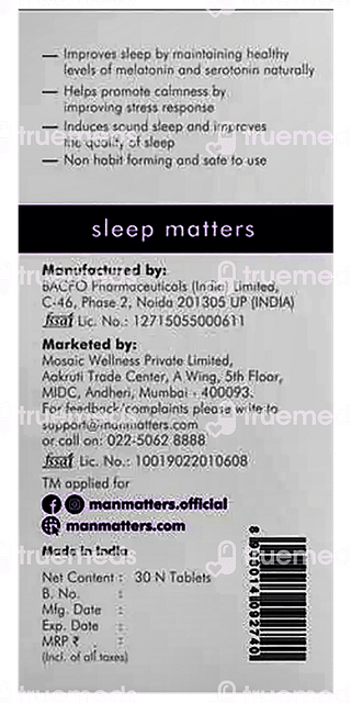 Man Matters Relax Sleep Tablet 30