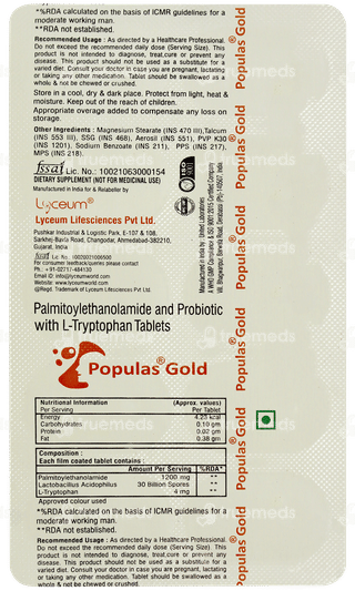 Populas Gold Tablet 10