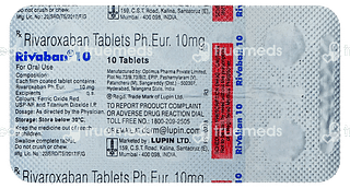 Rivaban 10 Tablet 10