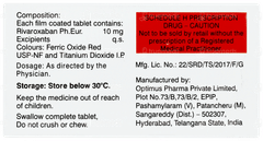 Rivaban 10 Tablet 10 Rivaban 10 Tablet 10