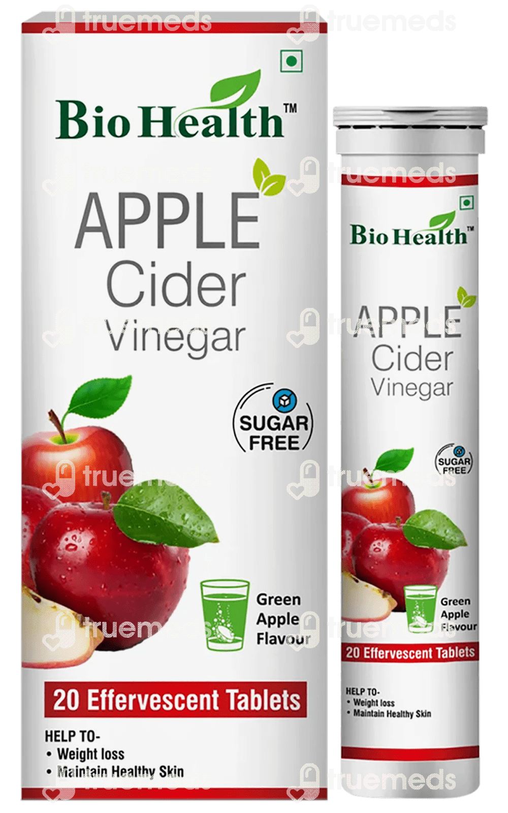 Bio Health Apple Cider Vinegar Effervescent Tablet 20 Uses, Side