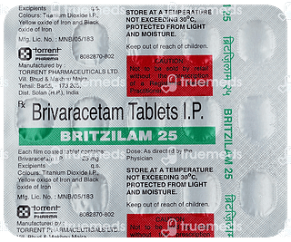 Britzilam 25 MG Tablet 15