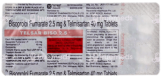 Telsar Biso 40/2.5 MG Tablet 10