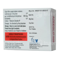 Azeeglo 500 Mg Tablet 3 Azeeglo 500 Mg Tablet 3