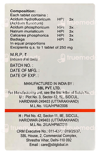 Sbl Scalptone Tablet 25 GM