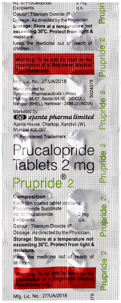 Prupride 2 Tablet 10