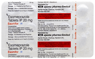 Esomifor 20 Tablet 15