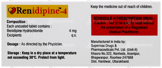Renidipine 4 Tablet 10