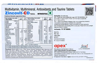 Zincovit Cd Tablet 10