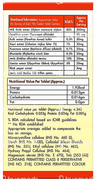 Fytika Fit Liver For Healthy And Strong Liver Tablet 60