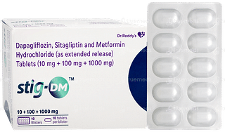 Stig Dm 10/100/1000mg Tablet 10