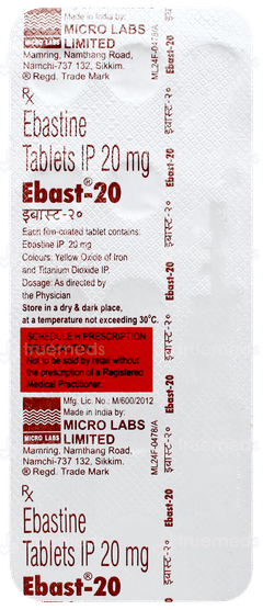 Ebast 20 Tablet 15 Ebast 20 Tablet 15