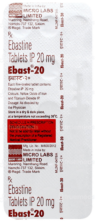 Ebast 20 Tablet 15