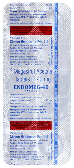 Endomeg 40 Tablet 10 Endomeg 40 Tablet 10