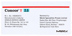 Concor T 2.5 Tablet 10