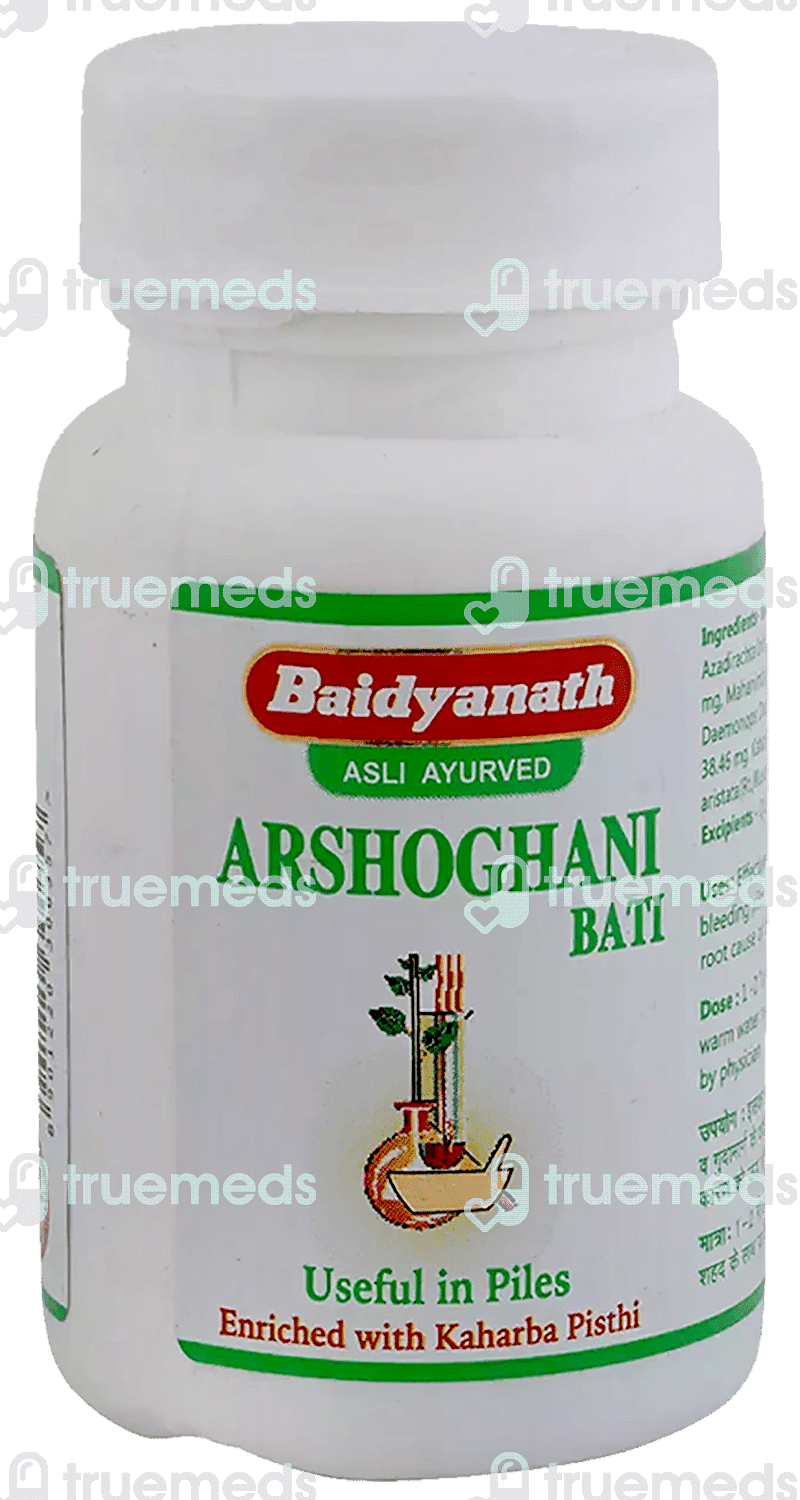 Baidyanath Arshoghni Bati Tablet 40 - Uses, Side Effects, Dosage, Price ...