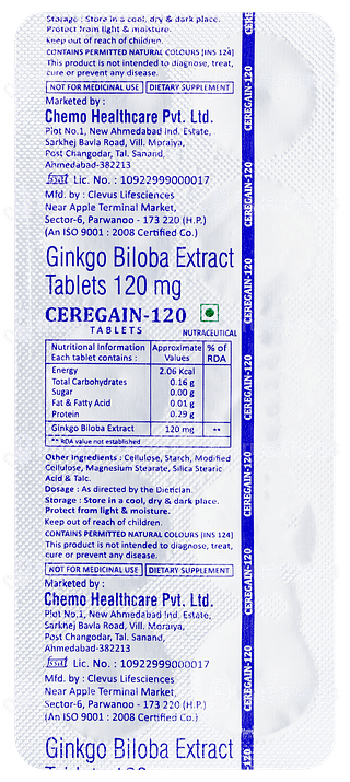 Ceregain 120 Tablet 10