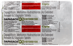 Dapasach Ms 10/1000/100 Tablet 10 Dapasach Ms 10/1000/100 Tablet 10