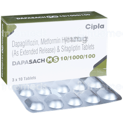 Dapasach Ms 10/1000/100 Tablet 10