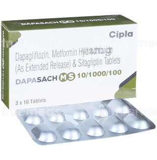 Dapasach Ms 10/1000/100 Tablet 10