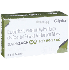Dapasach Ms 10/1000/100 Tablet 10