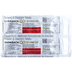 Dapasach Ms 10/1000/100 Tablet 10