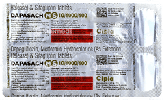 Dapasach Ms 10/1000/100 Tablet 10 Dapasach Ms 10/1000/100 Tablet 10