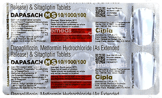 Dapasach Ms 10/1000/100 Tablet 10