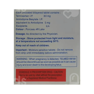 Telmed Am 80 Tablet 10