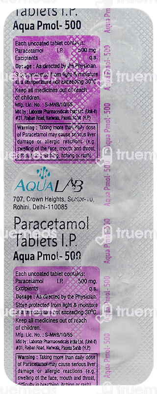 Aqua Pmol 500 MG Tablet 10