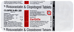 Clopica Rv 20 Tablet 10 Clopica Rv 20 Tablet 10