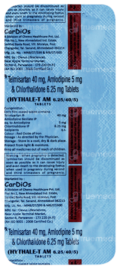 Hythale T Am 6.25/40/5 Tablet 10