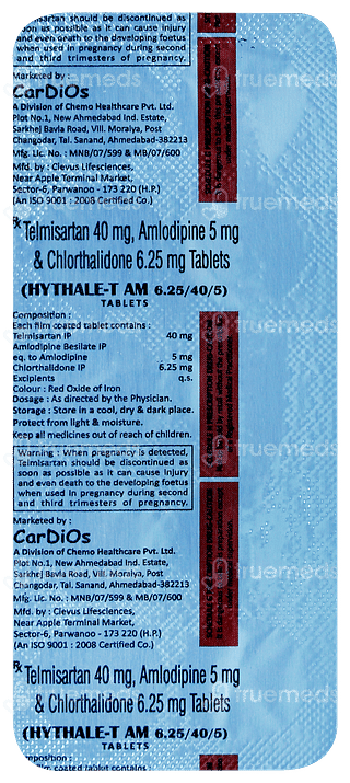 Hythale T Am 40/5/6.25 MG Tablet 10