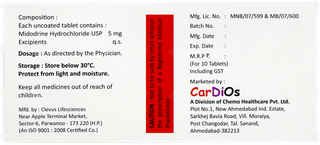 Midores 5 MG Tablet 10