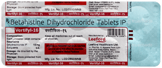 Vertifyl 16 Tablet 10