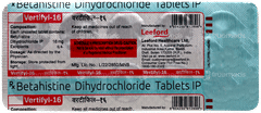Vertifyl 16 Tablet 10