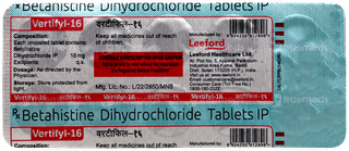 Vertifyl 16 Tablet 10