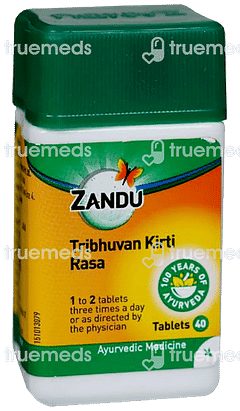 Zandu Tribhuvan Kirti Rasa Tablet 40 Zandu Tribhuvan Kirti Rasa Tablet 40